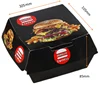 Big hamburger paper box&buger packing box with Custom printing and logo