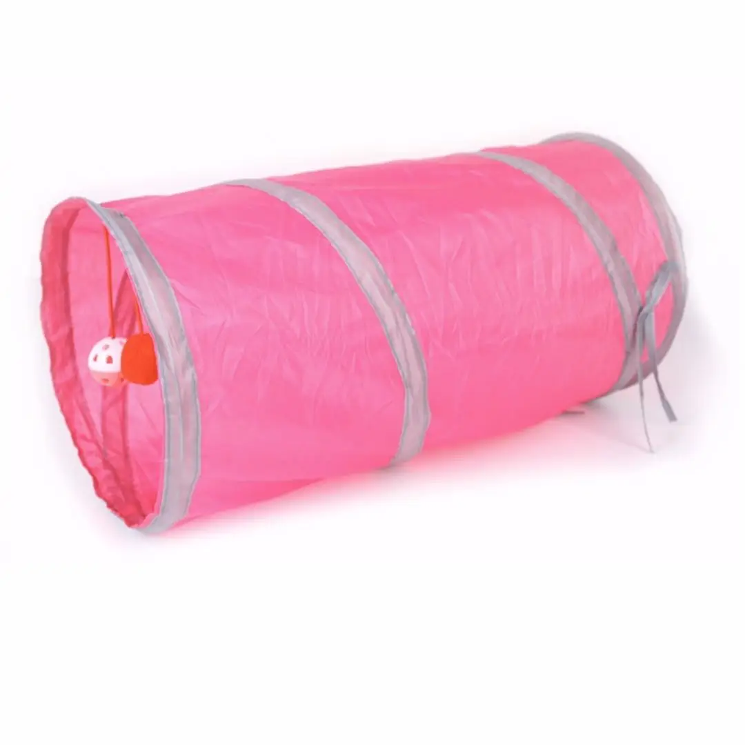 

Pet Products Cat Toy Rose Red Cat Sound Paper Tunnel can be Stored and Folded Puzzle Cat Toys Camouflage pattern