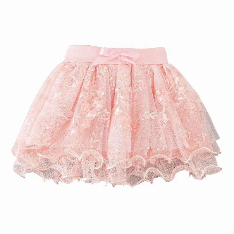 

Girls' clothing All-match half-length skirt Small and medium-sized children's western style mesh short skirt