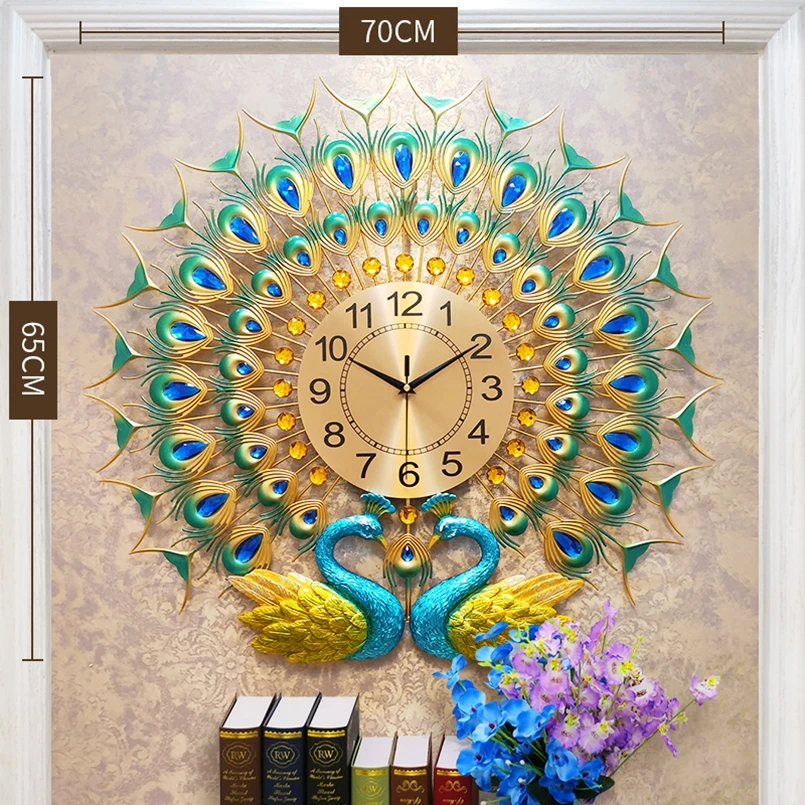 

3D Frameless Wall Clock DIY Wall Decoration clock wall Luxury Decoration Low Price, Green