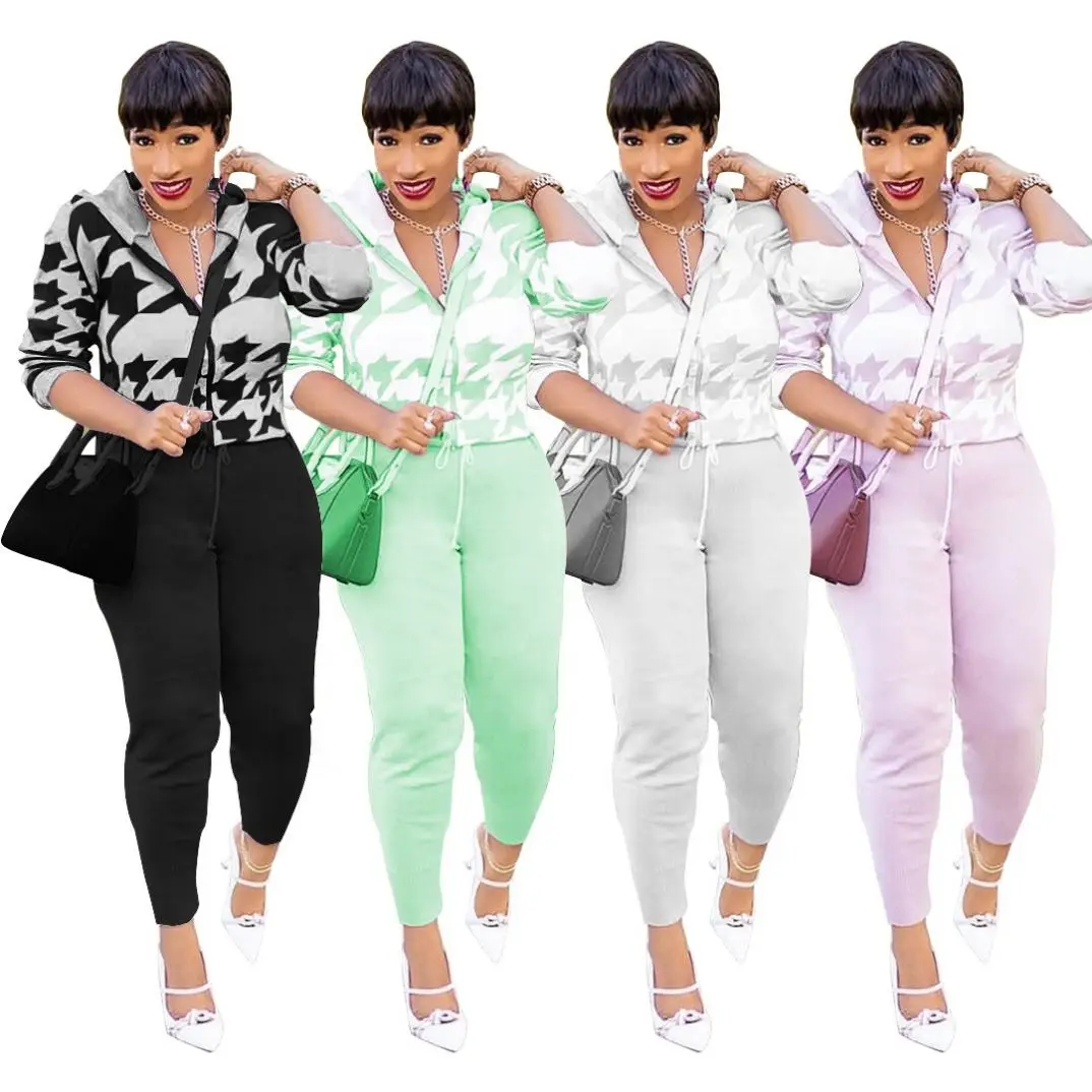 

MT88-6367 wholesale fashion long sleeved two piece set women clothing 2020 casual dresses women clothing