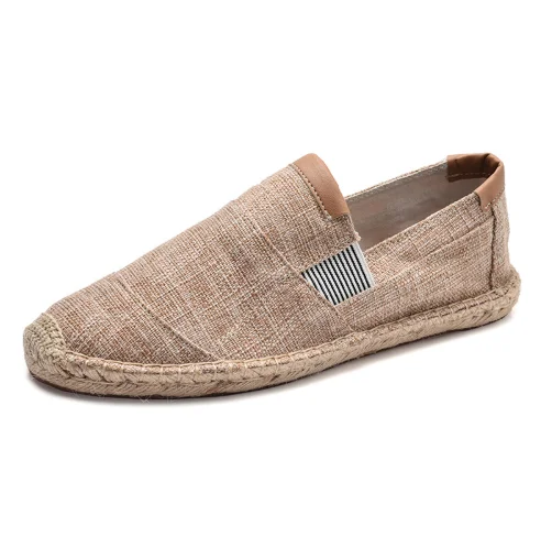 

2020 summer wholesale zapatillas custom slip on flat loafers sneakers cheap linen jute espadrilles casual canvas shoe for men, Blue red beige
