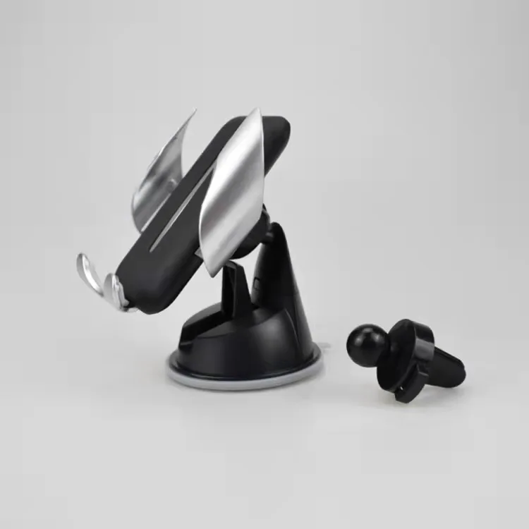 

air vent mount stand 360 degree rotation mobile phone car holder phone holder for car, Black,gray , silver