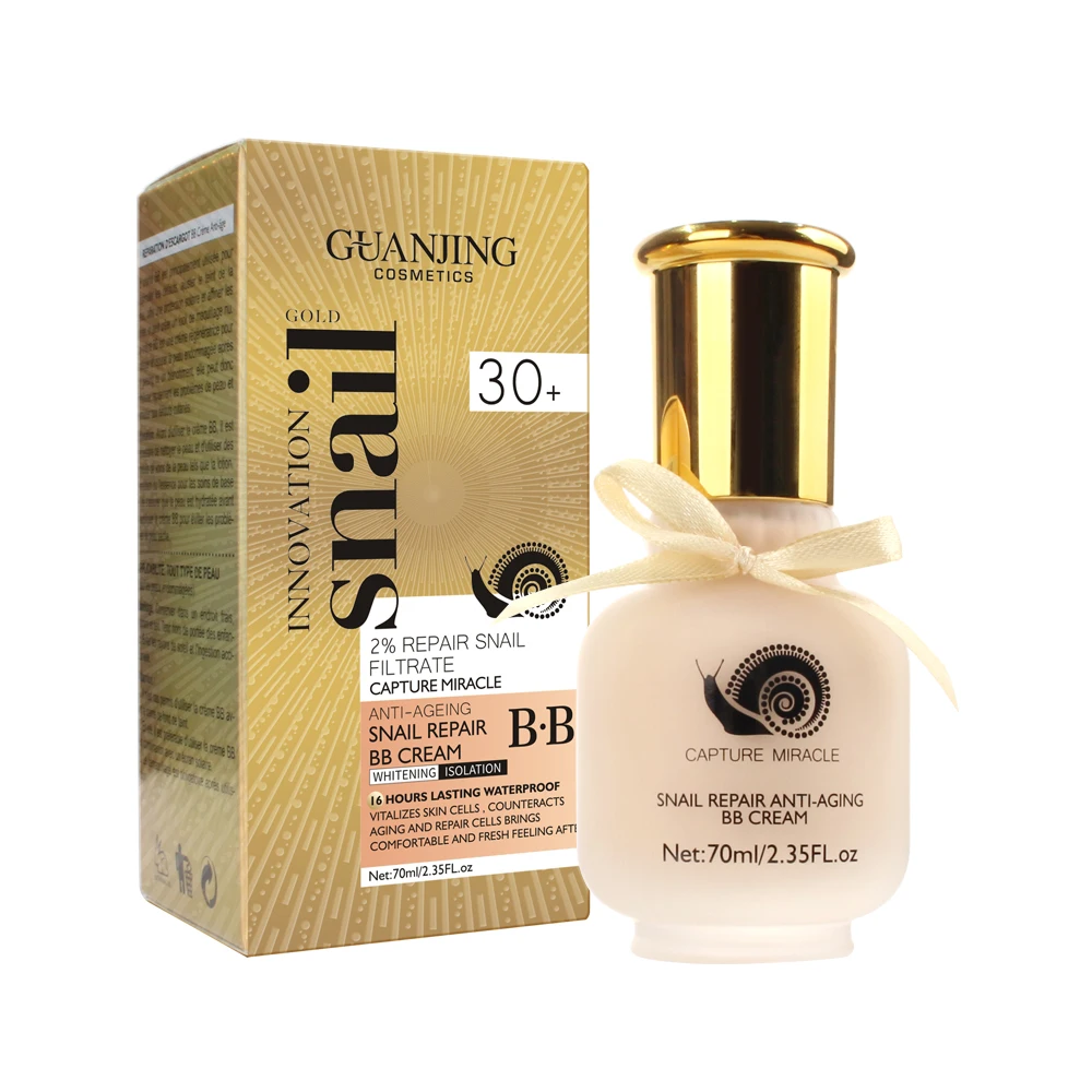 

99% Snail Extract Sunscreen Dark Skin Full Coverage Gold Snail Repair Anti Aging BB Cream Foundation