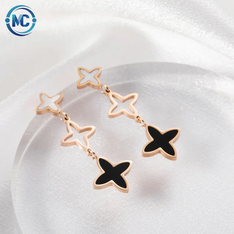 

New Arrival Brand Designer Jewelry Earring Luxury 18K Gold Stainless Steel Star Pendant Earring for Women Jewelry Making
