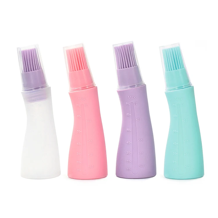 

Pastry BBQ Sauce Brushing Radians Body Curve Bottle Oil Brush Silicone Oil Bottle Brush