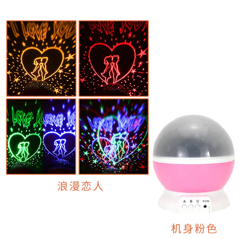 Novelty Luminous Toys Romantic Starry Sky LED Night Light Projector Battery USB Night Light Creative Birthday Toys For Children