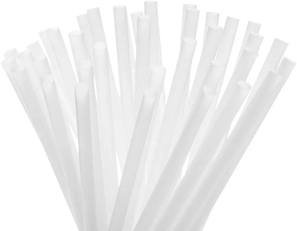 

China food grade eco-friendly clear biodegradable PLA straw individually wrapped with custom printed logo