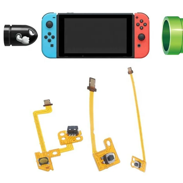 

For Nintendo Switch Joy Con Controller ZR ZL L Button Key Ribbon Flex Cable Replacement