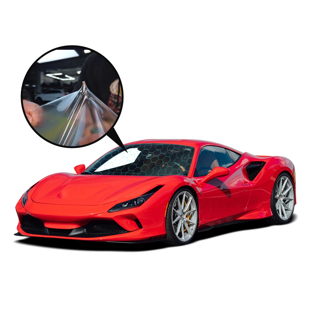 

HOHOFILM 7.5mil Windshield Protection Film 1.22x1.5m Anti Break Car Window Tint Film Anti Scratch Windshield Protection Film