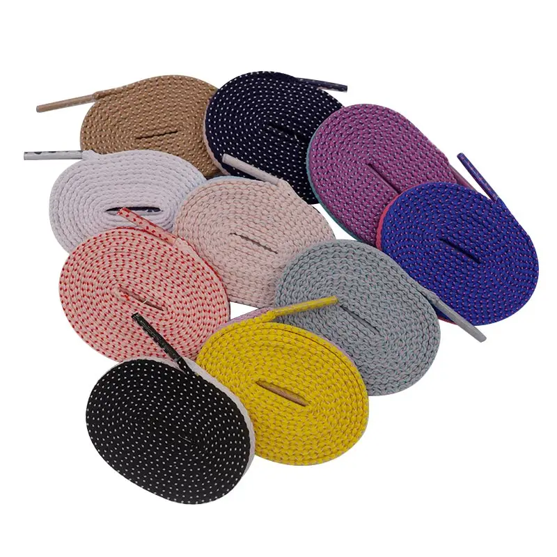 

Coolstring Manufacturer New Arrive Classical Design High Quality Polyester Flat Two-Color Mesh High Elastic Shoelaces, Customized