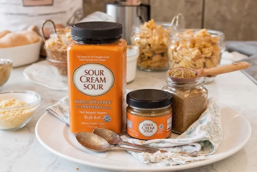 Spice and sour cream sour kitchen station