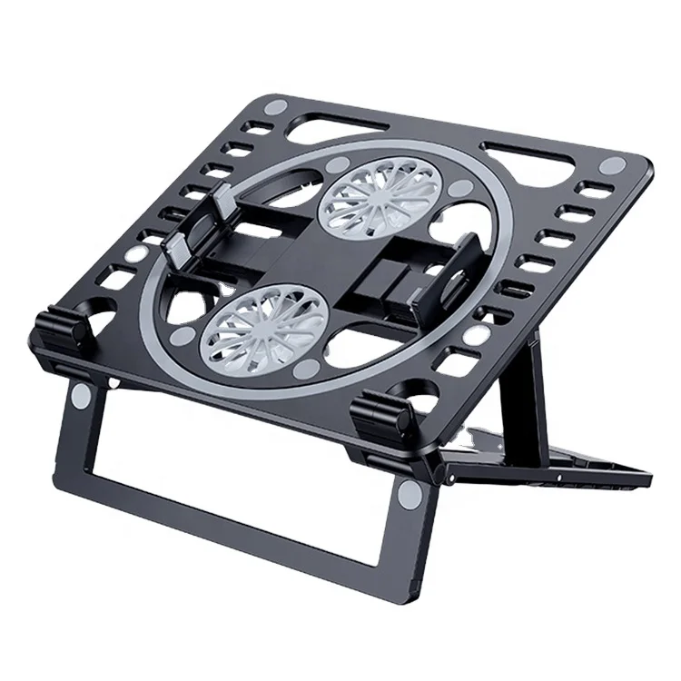 

2021 Latest Product Portable Laptop Stand Notebook Stand Holder Non-slip ABS Silicon Combo Computer Cooling Bracket