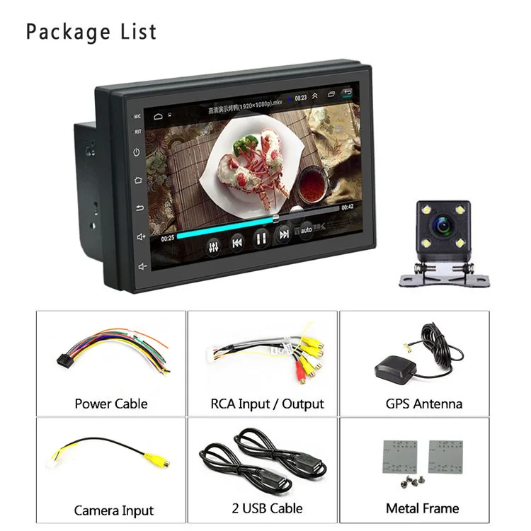 Podofo 2din Android 9.1 Auto Radio Para Auto 7 "2 Din Autoradio Gps ...