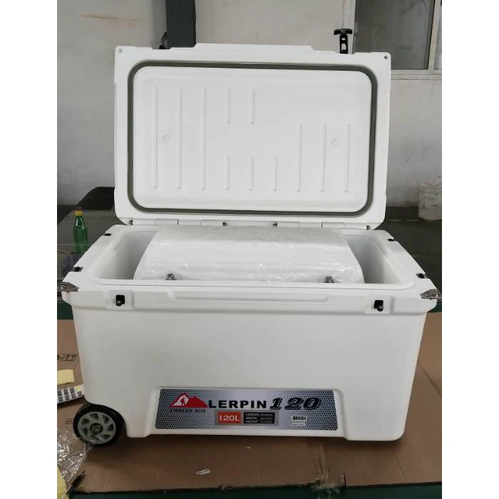 

120L Large roto mold wheel cooler box,ice chest cooler with wheels,rotomolded coolers with wheels