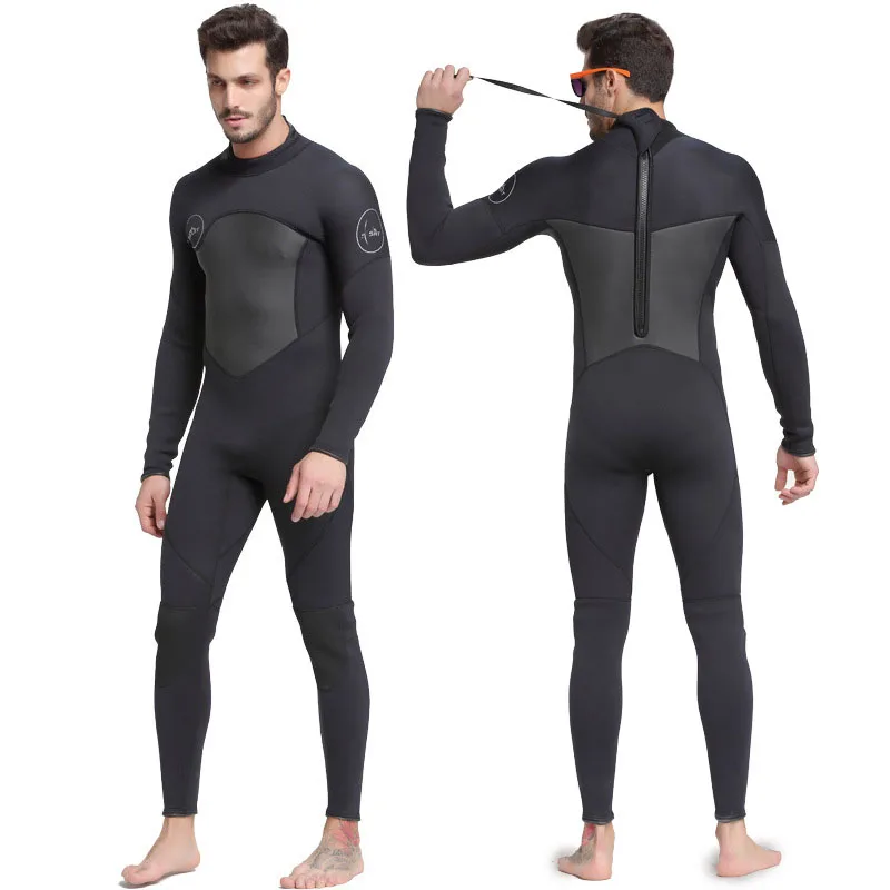 

3MM Men/Women Neoprene Full-Body Thermal Jumpsuit Diving Surfing Snorkeling Wetsuit, Picture shows