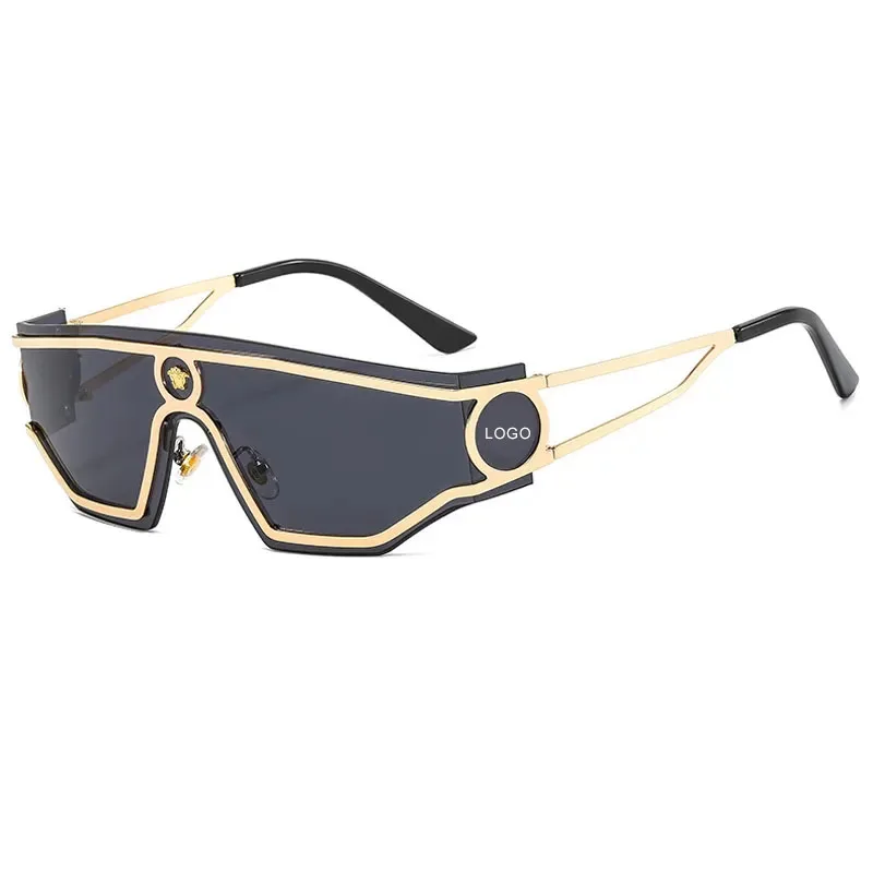 2023 New fashion VER Luxury Metal Women Men Italian Vintage Square Sun glasses Sunglasses