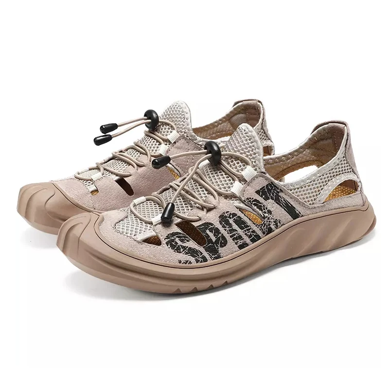 

Hot Sales Summer Leather Breathable Crocs For Men