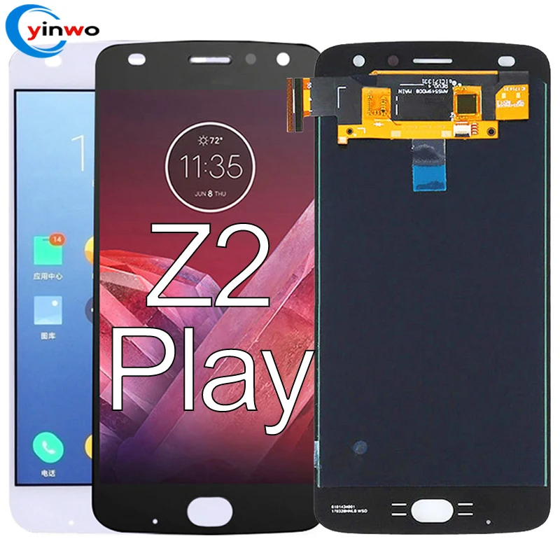 

Factory 5.5" Oled AMOLED LCD Display Touch Screen Replacement For Motorola Moto Z2 Play, Black