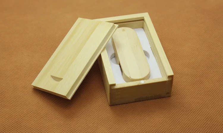 Factory Bamboo Custom U Disk USB 2.0 3.0 Flash Drive Promo Gift USB Stick With Wood Box 500MB 2GB 8GB 32GB 64GB 128GB - ANKUX.COM