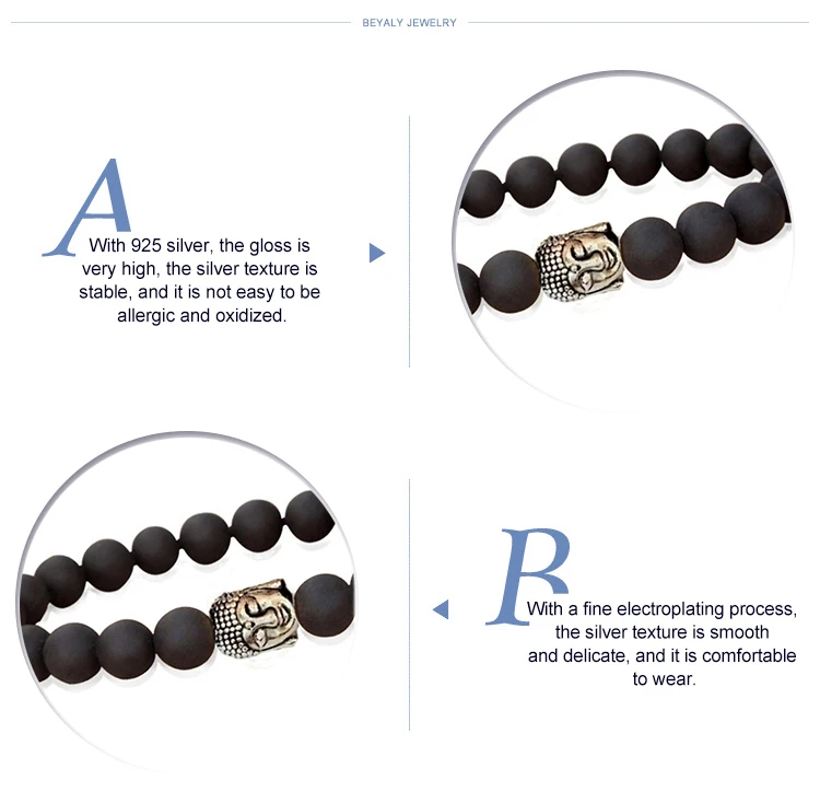 product-Cheap fashion black beads budda bracelet-BEYALY-img