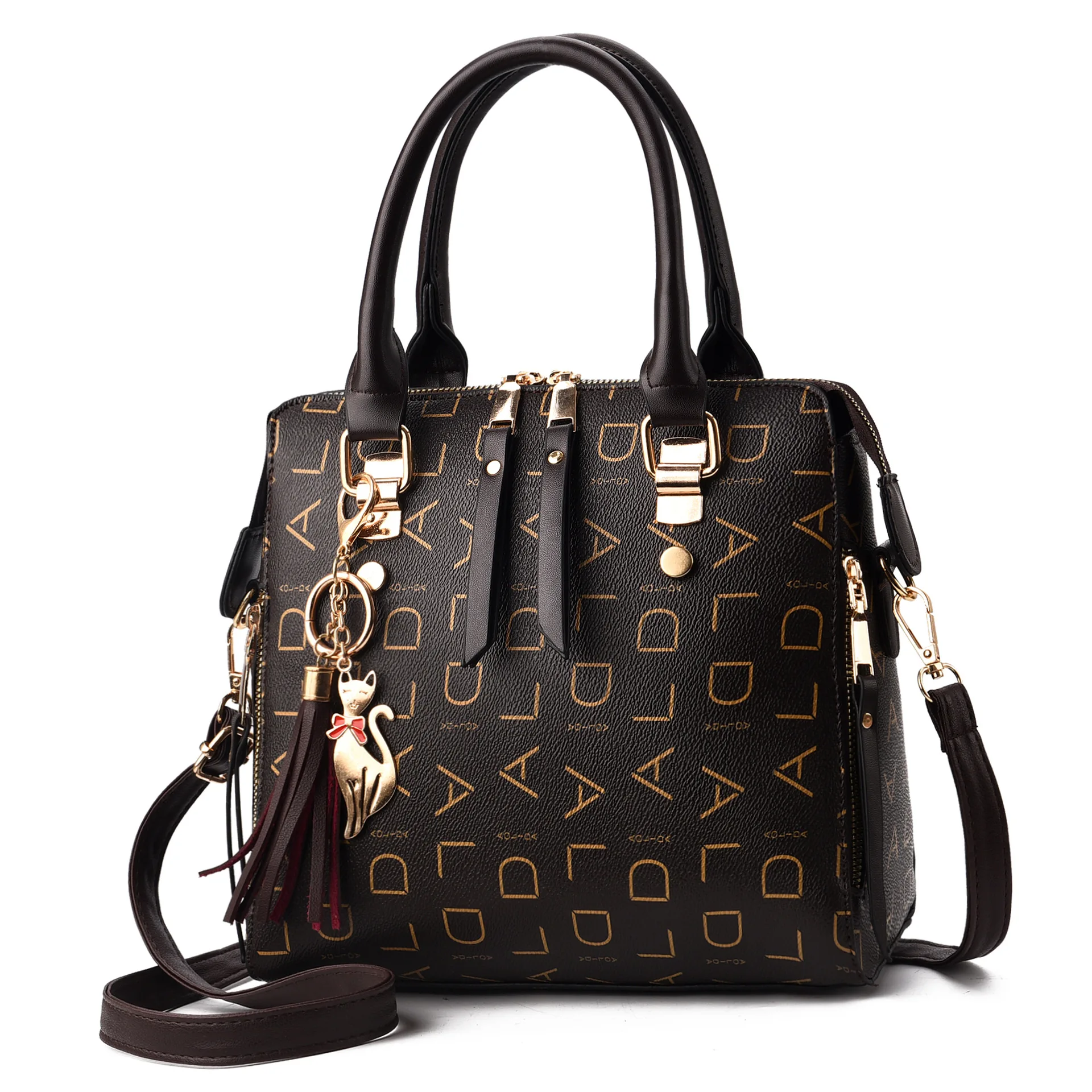 

Wholesale New Fashion Women's Lady Shoulder Bag Casual Shoulder Bag Girl High Capacity Leather Handbags, Black, fuchsia, wine red, pink, khaki