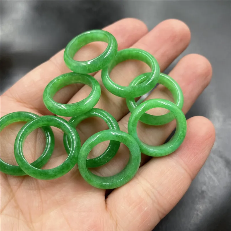 

High quality natural jade green stone fashion light green delicate charm rings for women jewelry, As the pic shown