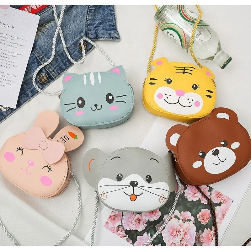 

2021 Coin Purse Mini Bag Cute Wallet Children's Small cartoon animal shape girls baby purse handbag kids, Customizable