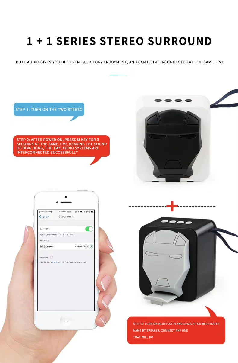 2020 Outdoor portable colorful led speakers wholesale waterproof Wireless stereo bluetooth Speaker Outdoor With LED Light - ANKUX.COM