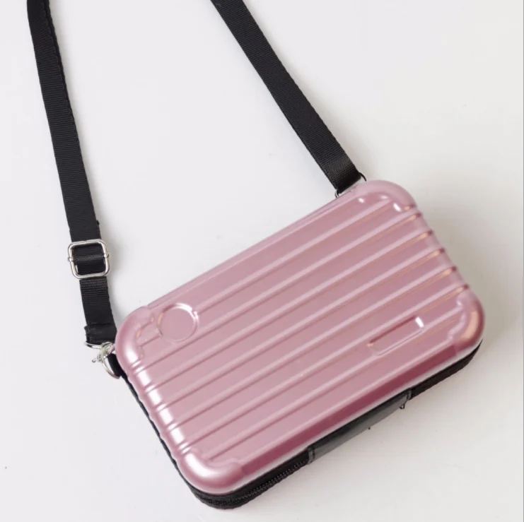 

PC makeup change handbag Air Wash bag ABS+PC Overnight bag Mini travel bag, Black