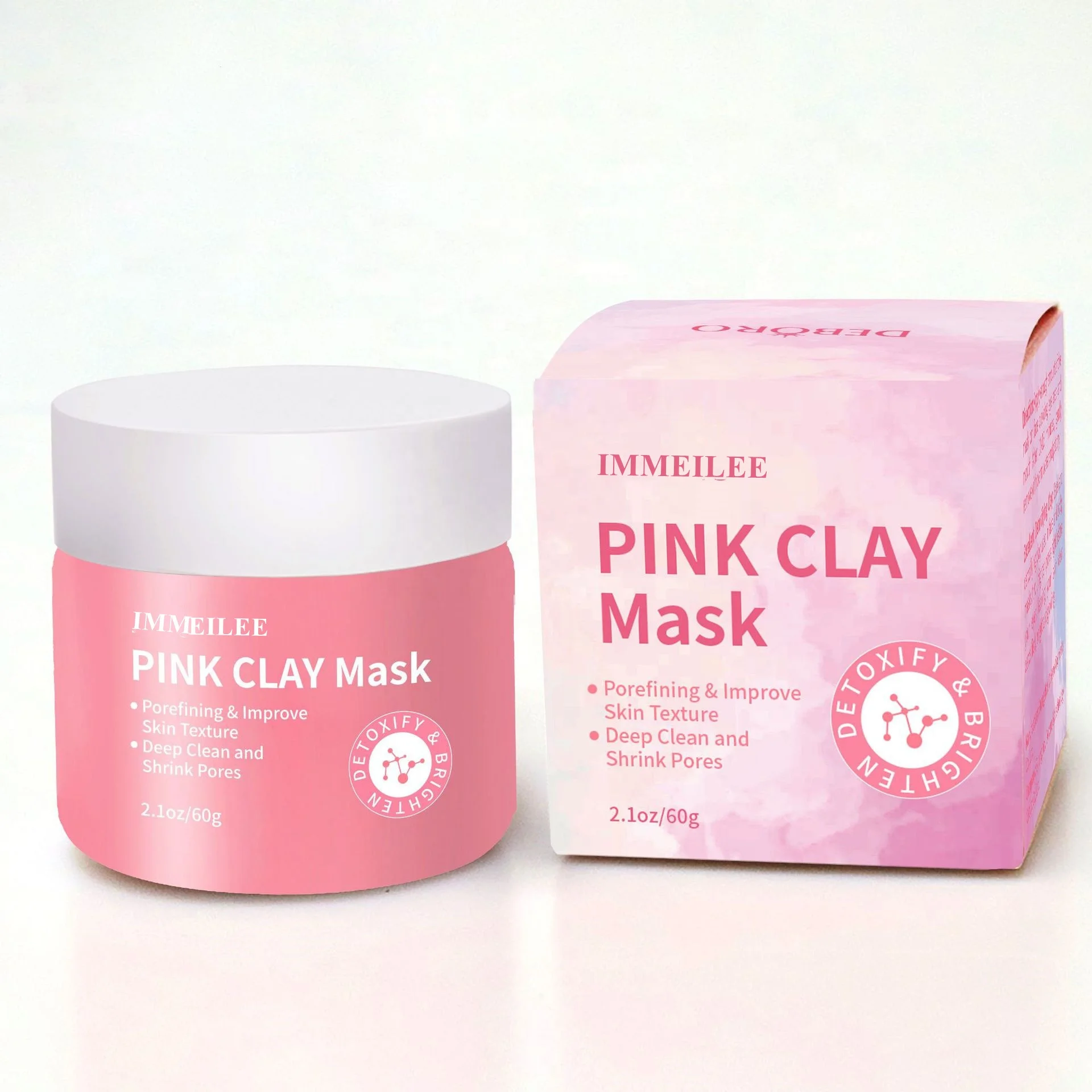 

private label night beauty face skin care hydrate soothing acne black head pink clay mask