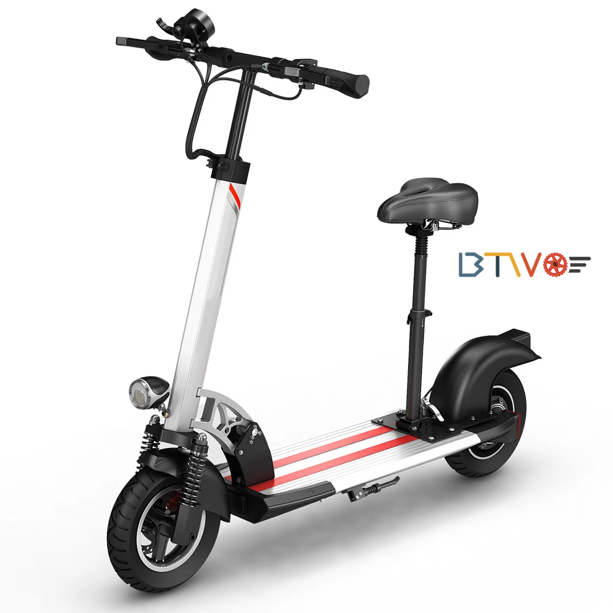 

18KGS Lightweight Aluminum Alloy Strong Frame 40-80KM Long Range Waterproof 350W Foldable Electric Scooter For Same, Black/ white
