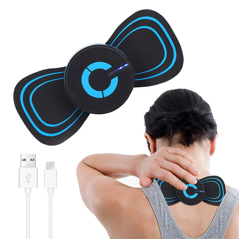 

2023 New EMS Mini Multi Function Cervical Spine Massage Patch USB Charging Rechargeable Stimulator Massager Neck Sticker