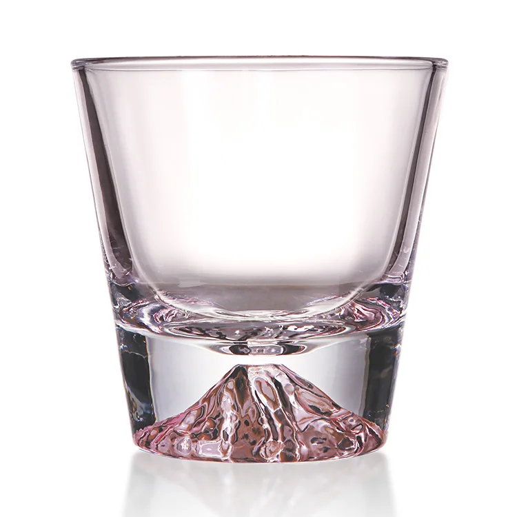 Image of AIHPO9 Wholesale Crystal Stocked Customized Crystal Gift Heavy Base Glass Tumbler Bar Set Mountain Cup Whiskey Glasses