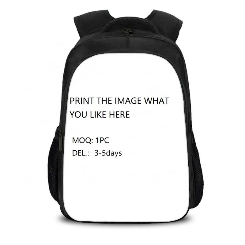 

MOQ 1PC custom blank kids school bag wholesale printed 3d school backpack child
