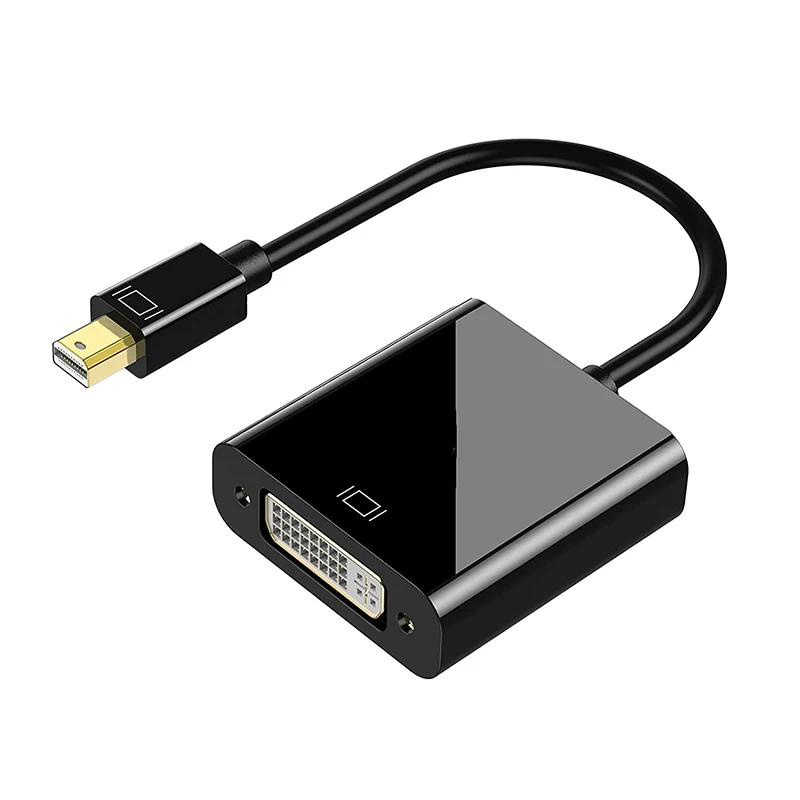 

2021 Portable 4K 2K 30Hz Mini DP to DVI Cable Mini Displayport to DVI Adapter Converter for pc tv projector