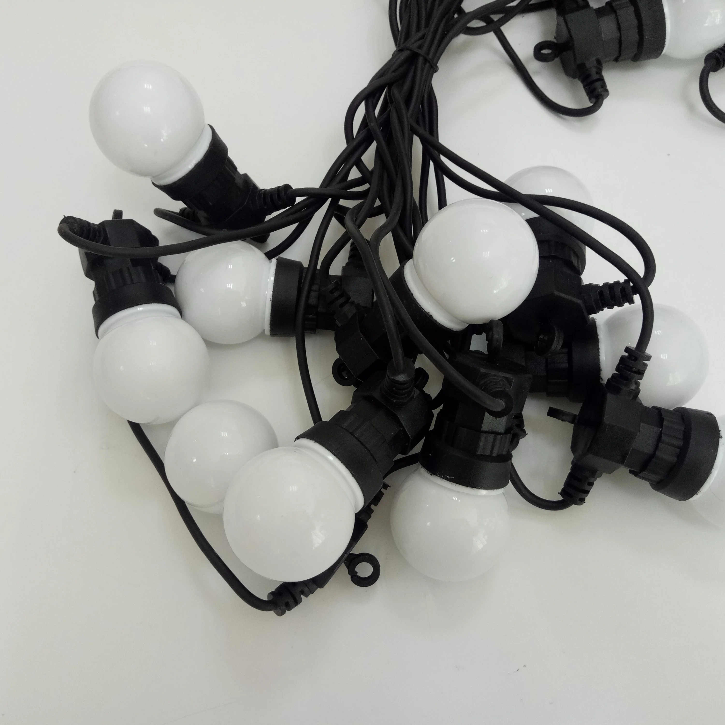 Waterproof Highly Durable 20L Garden Patio Lights Warm White G50 Globe 10m Rubber Led Garland String Light For Outdoor Party