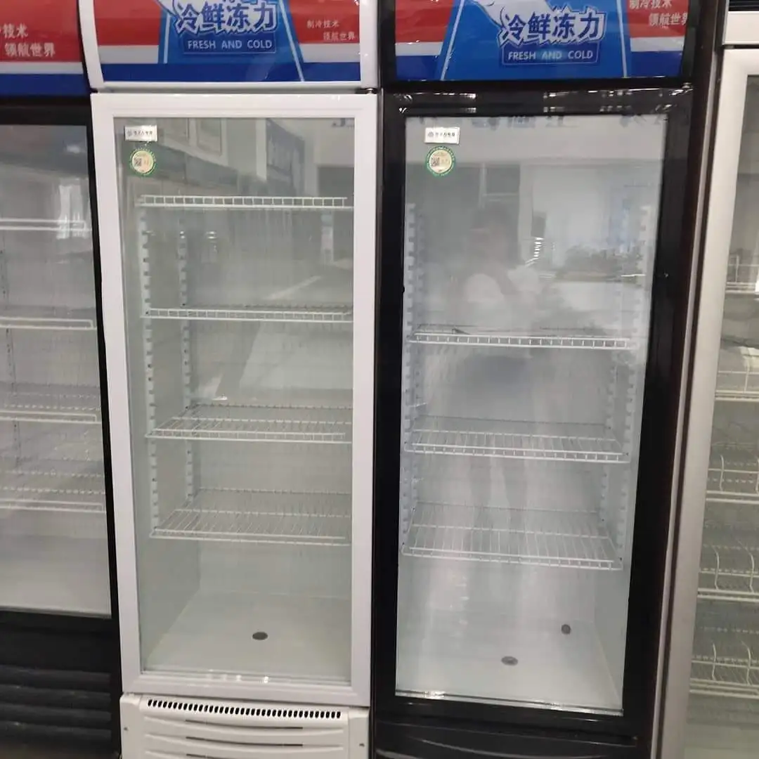 Commercial Freezer Half Freezer Half Refrigerator Glass Door Display
