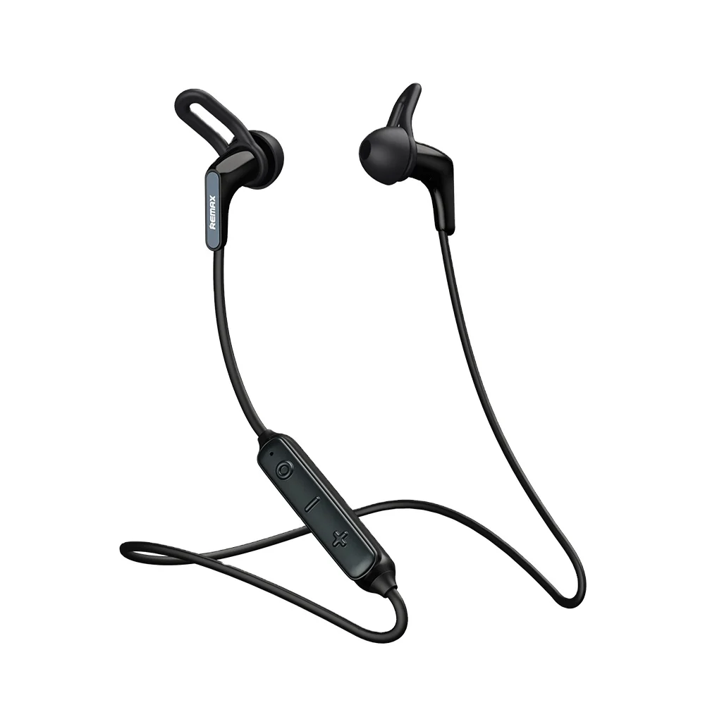 

Remax Join Us 2021 new arrival IPX7 super waterproof Wireless Sports Wire controlled Low power consumption earphones headphones, Black