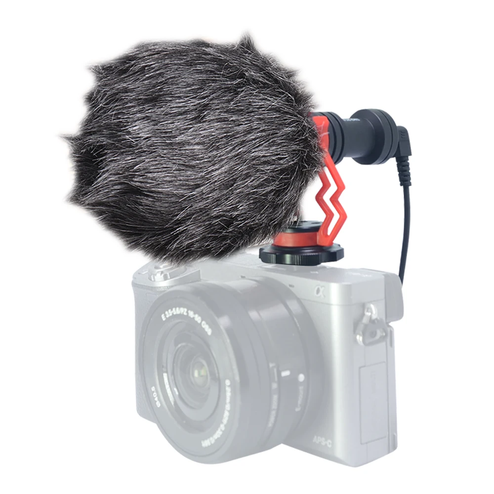 

Mcoplus VM-D02 Universal Cardioid Directional Condenser Video Microphone with Shock Mount for DSLR Camera/Camcorde Smartphone