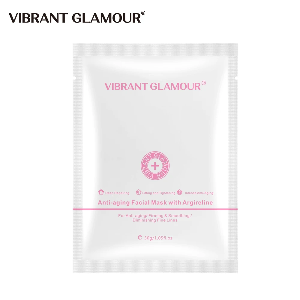 

VIBRANT GLAMOUR Collagen Peptide Face Sheet Smooth Firming Anti-Aging Reduce Fine Lines Lifting Tightening Skin Dee