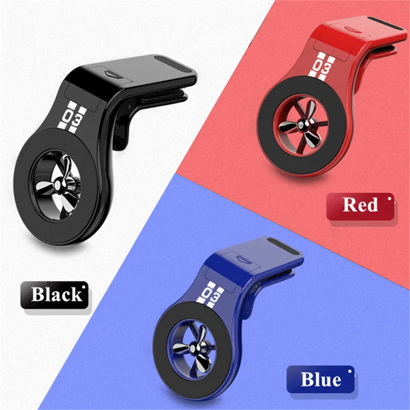 

New design Mobile Accessories L Type Universal Air Vent Mount Clip Magnetic Car Phone Holder with Aromatherapy Car Phone Mount, Black, red, blue