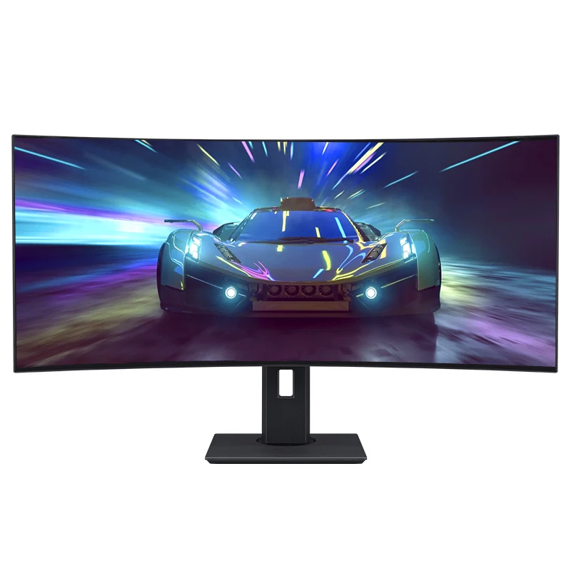 

3440 1440 High Resolution monitor  gaming curved 1900R 144 hz with full wide viewing angle, Black color