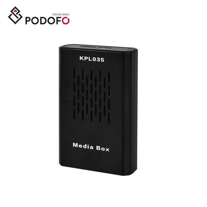 

Podofo Android Portable Wireless Carplay Android CarPlay AI Box 2+32GB Multimedia Support Netflix Youtube Video 4G Wifi BT GPS