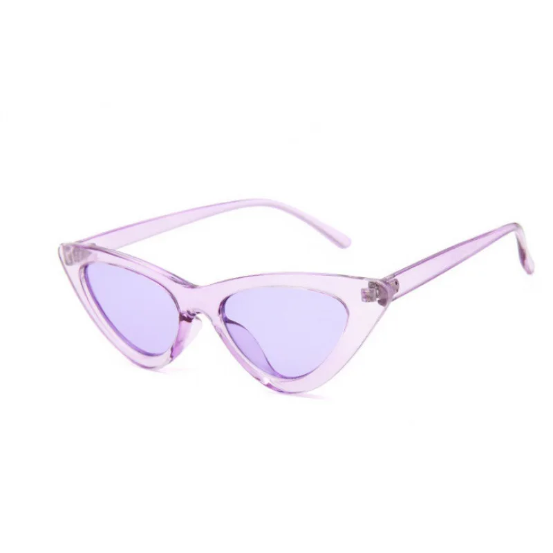 

2021 Colorful little triangle cat eye star sunglasses sunscreen women's sunglasses