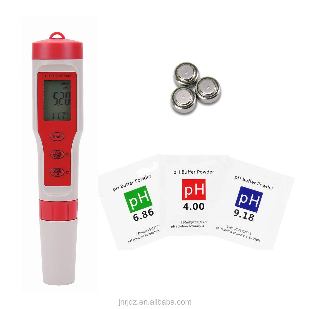 

cheapest combo 4 in 1 pH meter de calibraction de ph test liquid pen pH ec tds temp meter