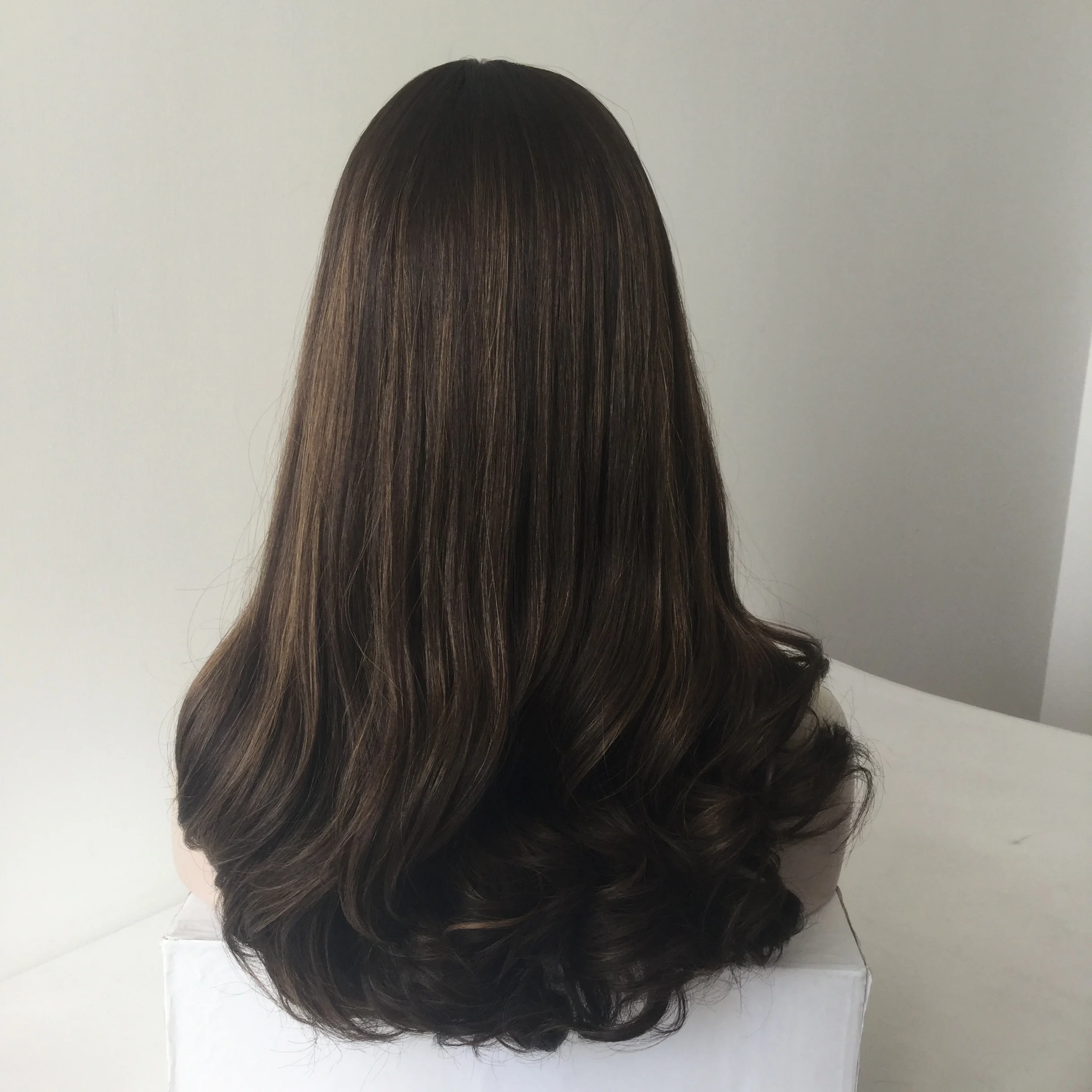 

LX04 Qingdao Factory Supplier Stock non-processed Brazilian Virgin Human Hair Jewish Kosher Sheitel Lace Top Wig