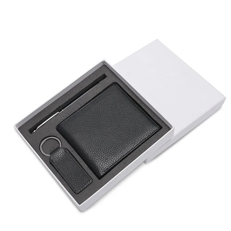 

Wholesale custom pen keychain gift set luxury business wallet set