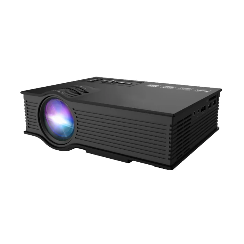 

Unic UC46 Beamer UC68 TFT LCD Lamp WIFI Ready Power Supply Mirorr Portable Mini Led Projector Display, Black/white