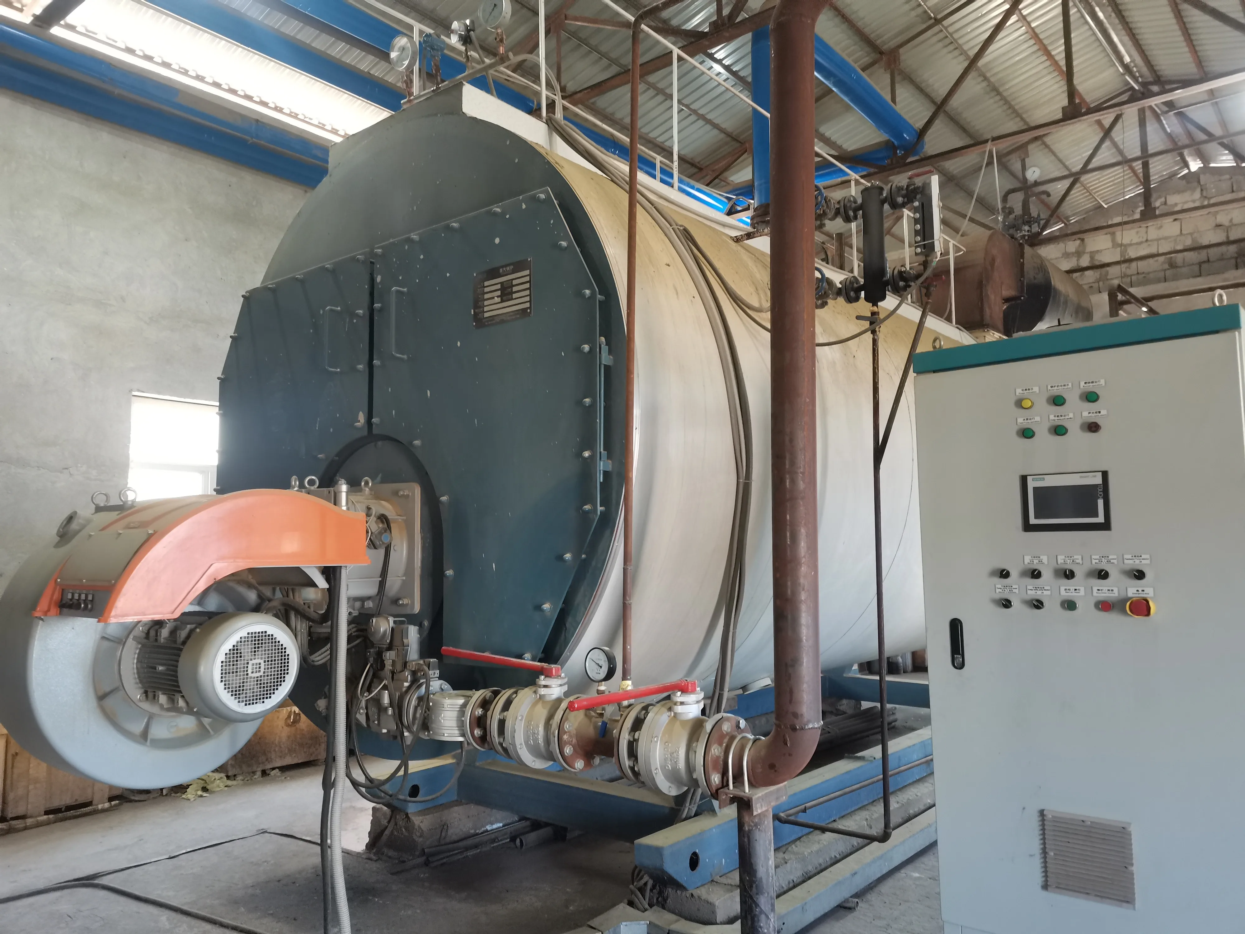 EPCB winterized WNS gas boiler at Russian oil refinery